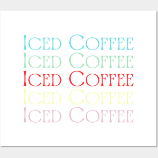 Colors Iced Coffee Posters and Art